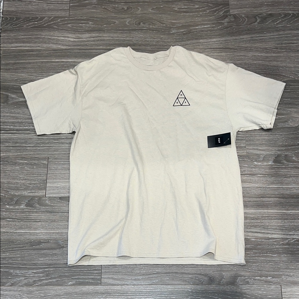 HUF Off-White Triangle Logo Tee
